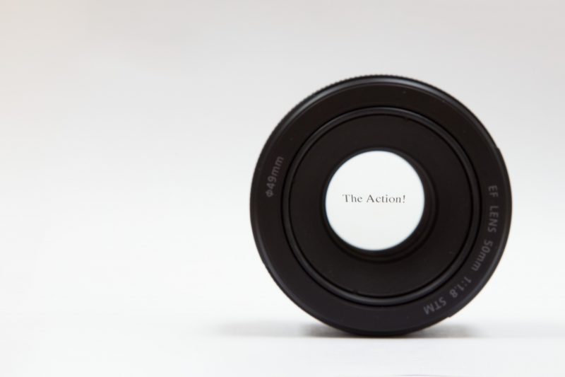 Wheel that reads "The Action"